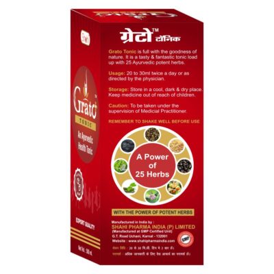 Grato Tonic Ayurvedic Health Tonic for Vitality and Wellness